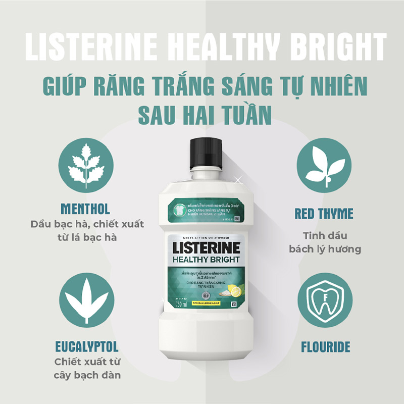 [ Nước súc miệng Listerine ]: Có mấy loại, giá thành, công dụng