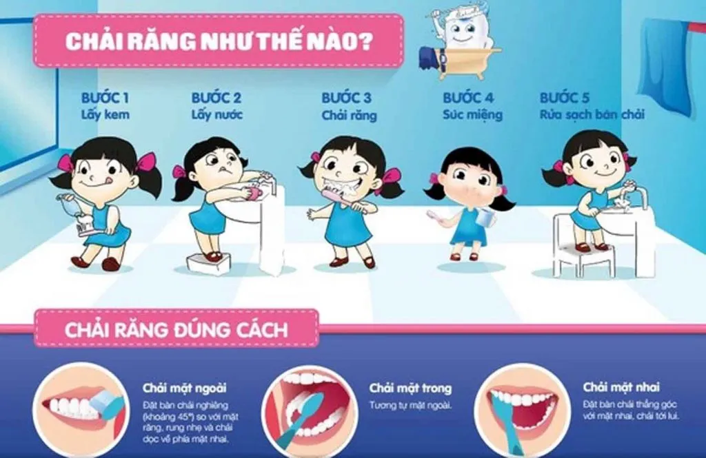 Trẻ mọc răng nào trước? Thứ tự mọc răng ở trẻ sơ sinh 10 Cách chăm sóc răng miệng cho bé đúng cách