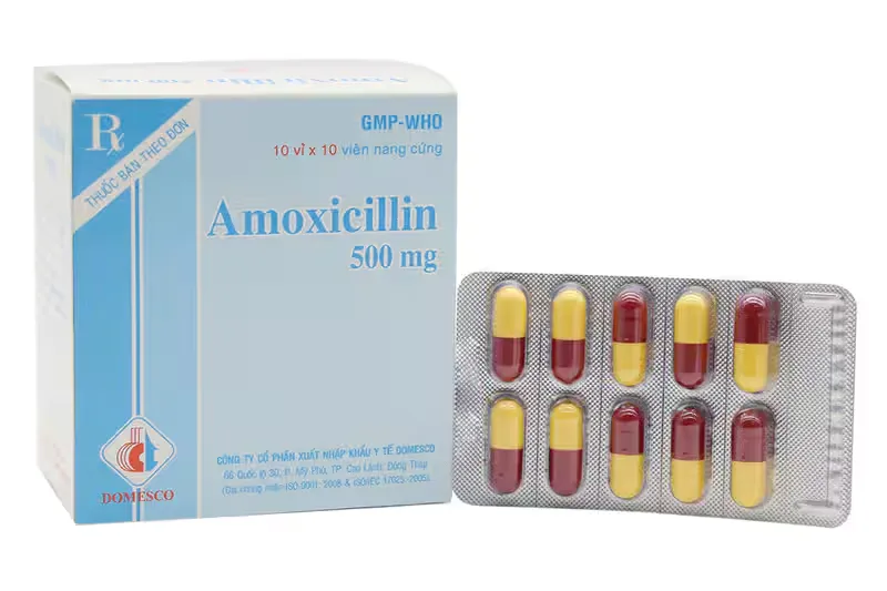 Thuốc kháng sinh điều trị viêm chân răng Amoxicillin